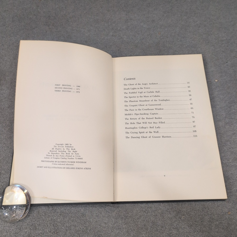 13 Alabama Ghosts and Jeffrey Kathryn Tucker Windham 1972 Hardcover Strode VG - Picture 5 of 6